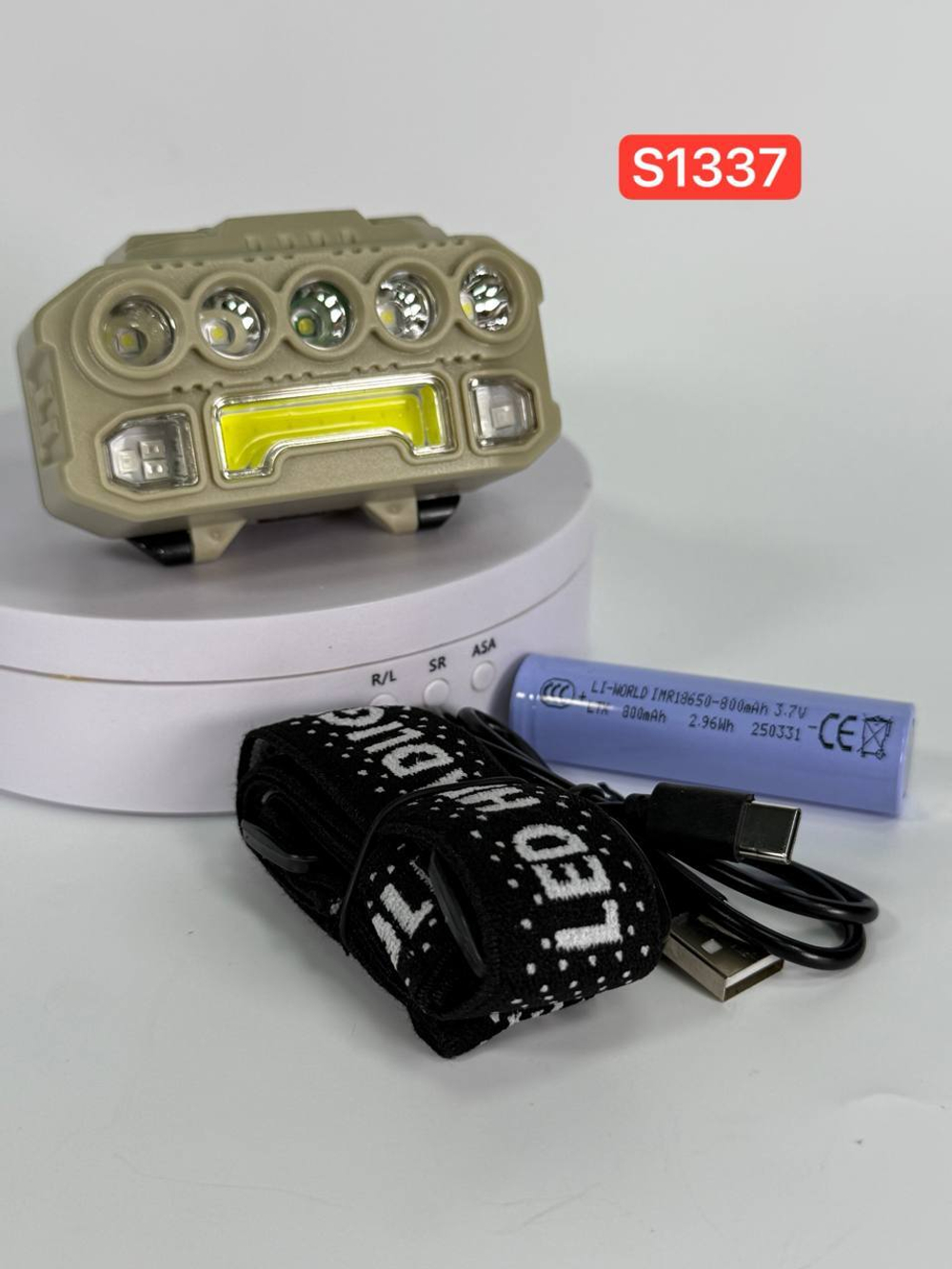 Налобный Светодиодный фонарь HX817 (S1337)