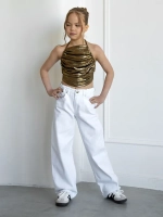 Летний топ для девочки на завязках