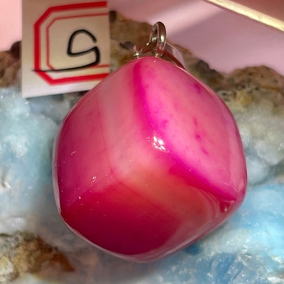 37009 Агат Кулон куб 18-20мм