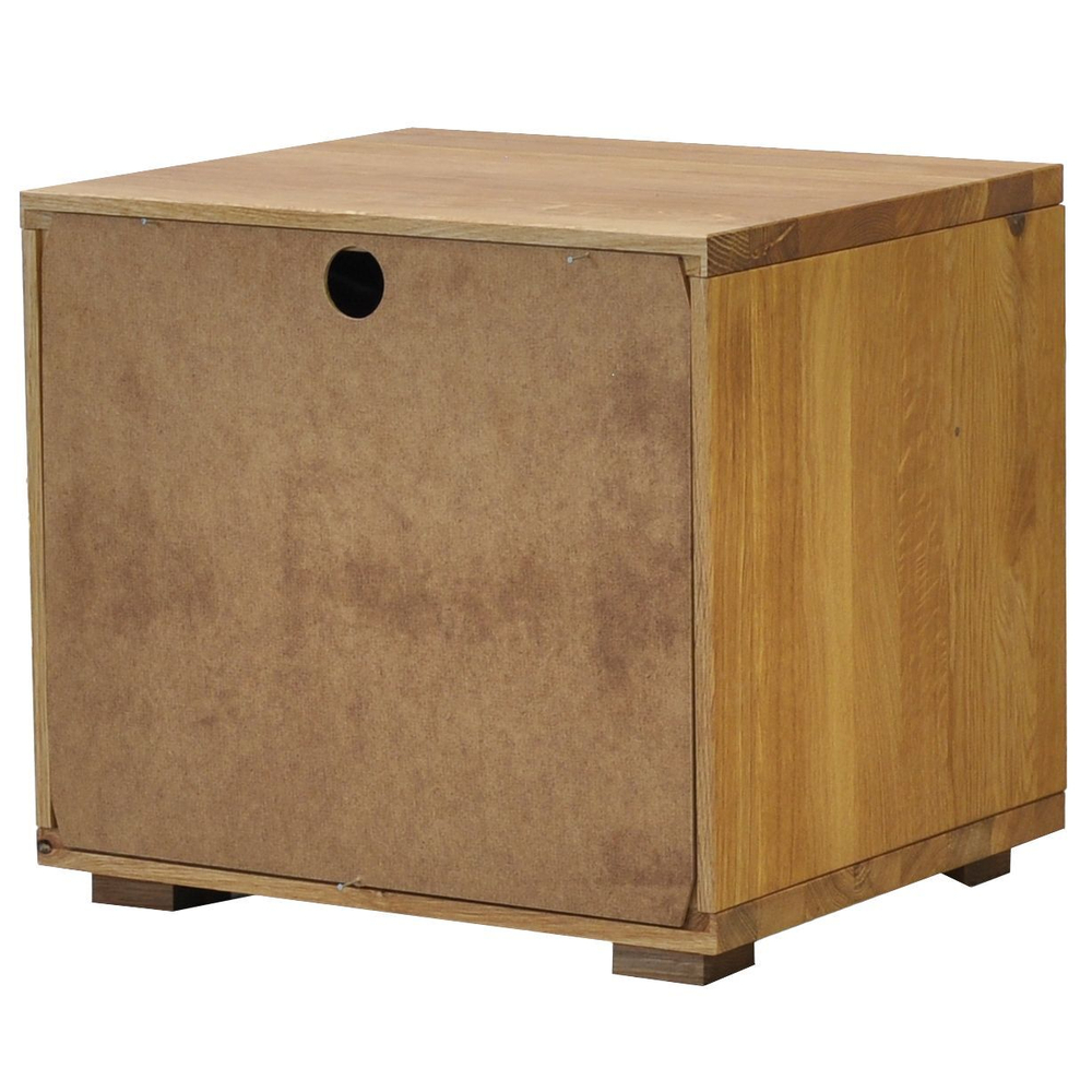 Тумба прикроватная с 2 глубокими ящиками Дольче Вита напольная, из массива дикого дуба