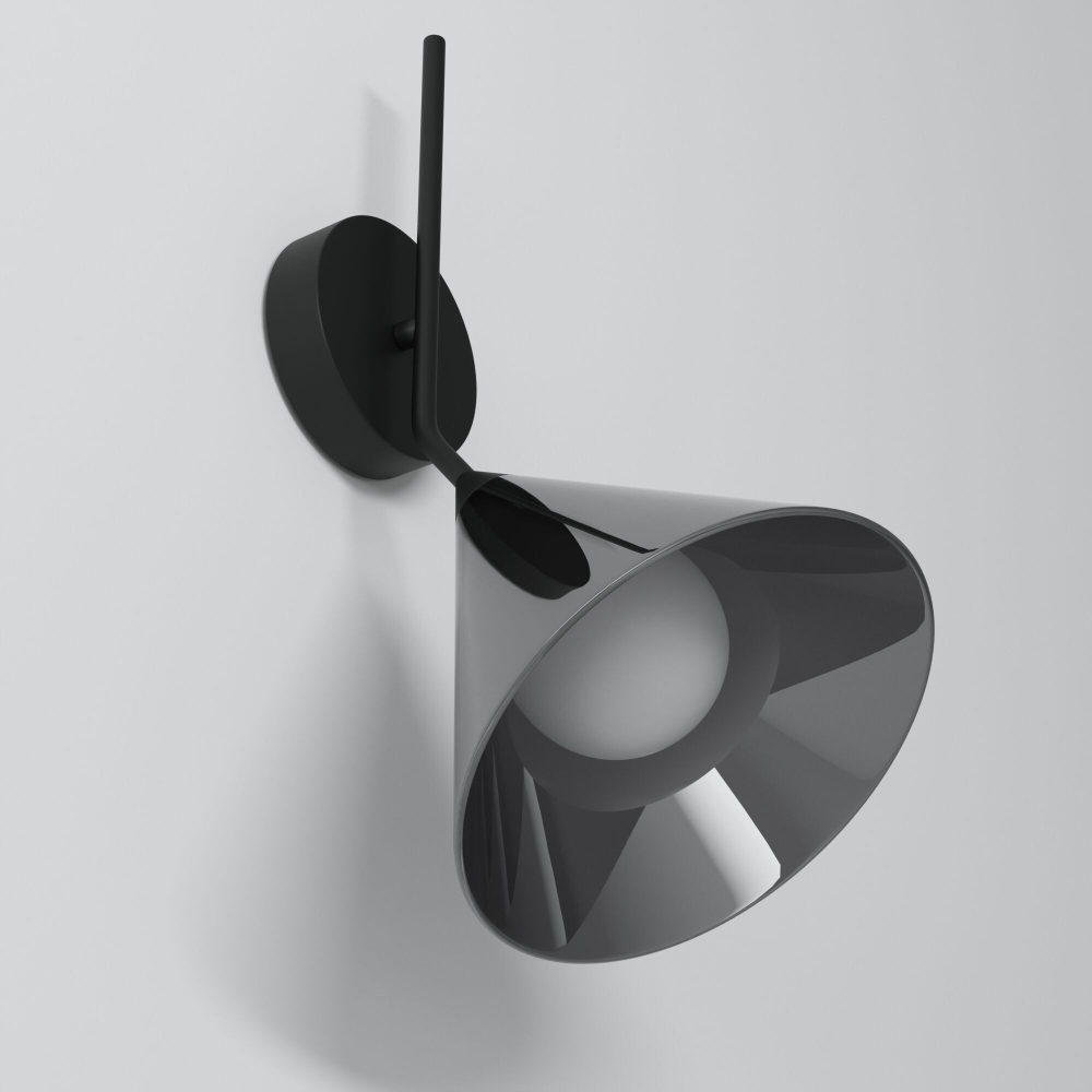 Настенный светильник со стеклянным плафоном 70161/1 черный