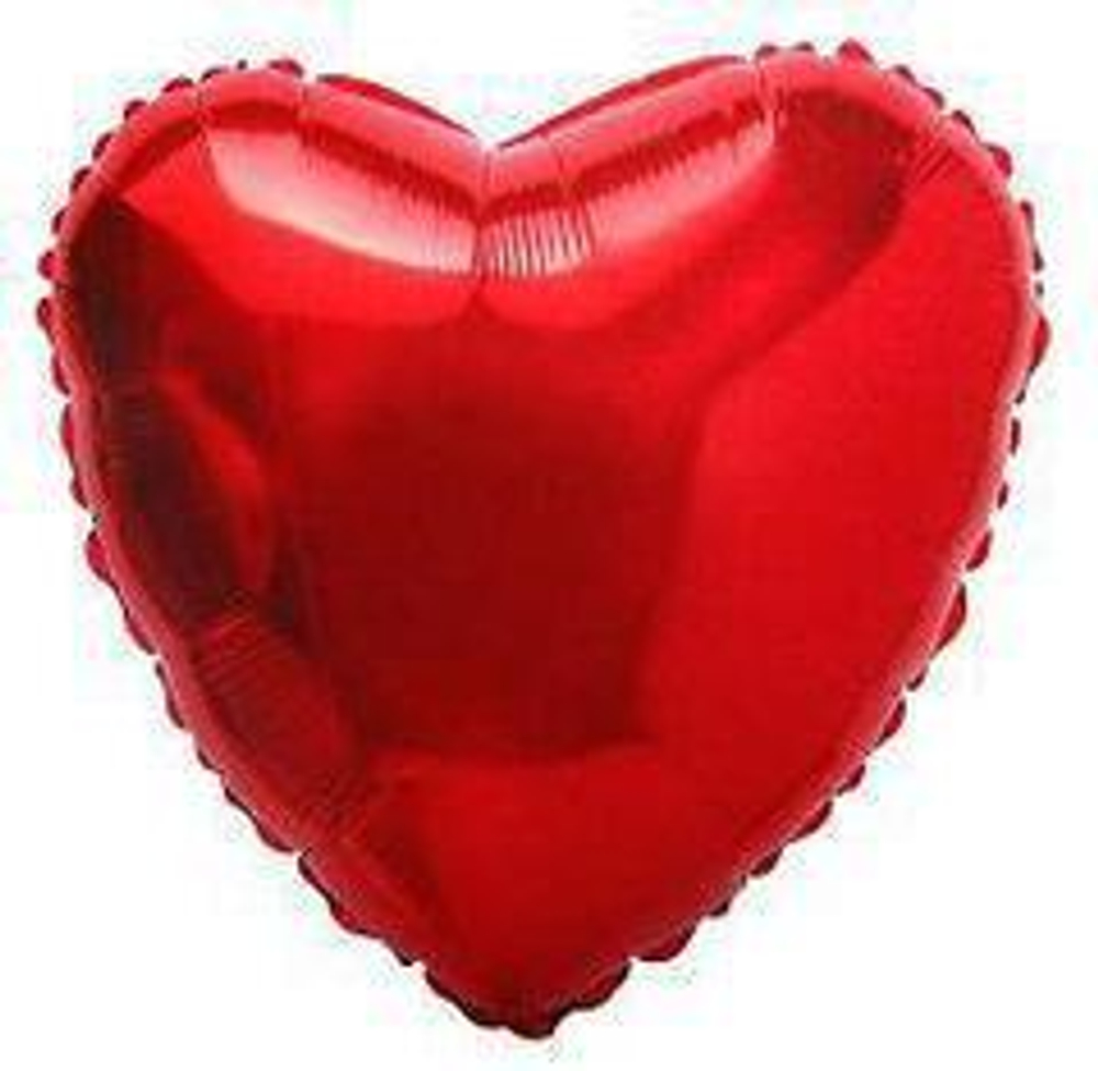F 18" Сердце, Красный, 1 шт.