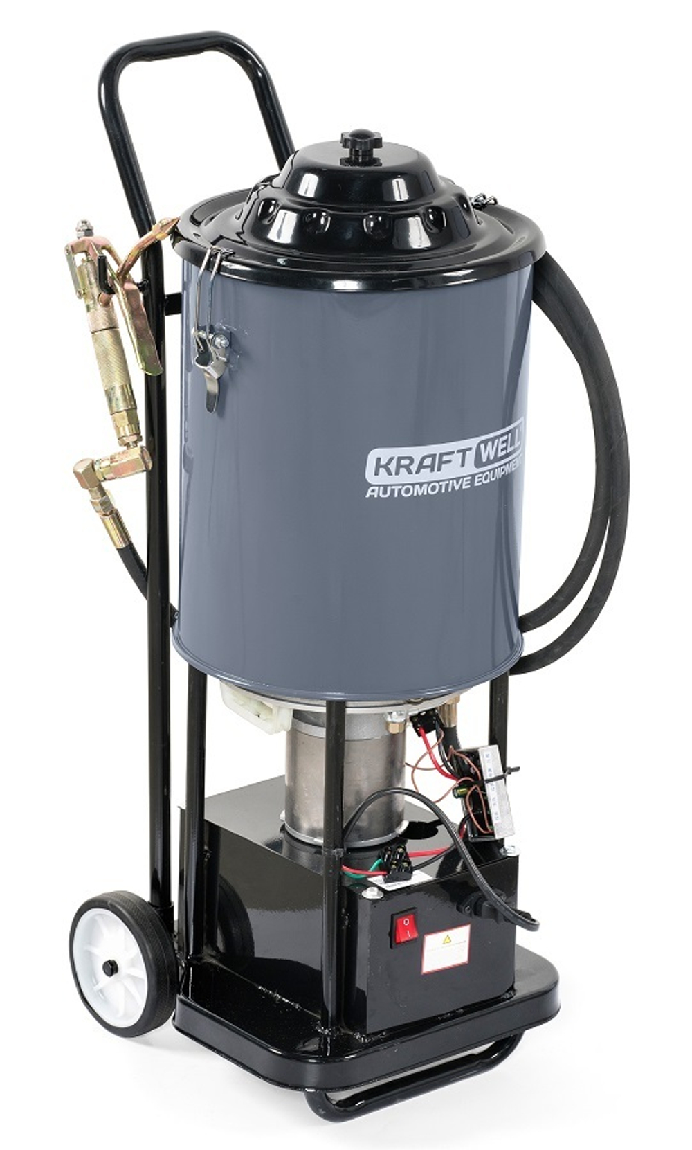 KraftWell KRW1797.EN Нагнетатель солидола с электроприводом, 24В, 20 л.