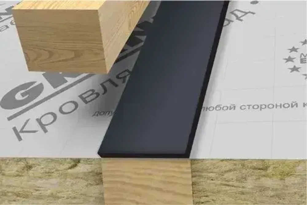 Лента уплотнительная под контробрешетку самоклеящаяся Grand Line X-Band 50мм х 30м х 3мм