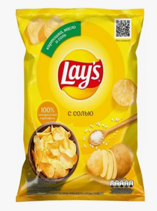 ЧИПСЫ LAYS С СОЛЬЮ 140ГР