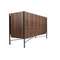 Комод 7139/MC2201DR из ореха и затемненной стали