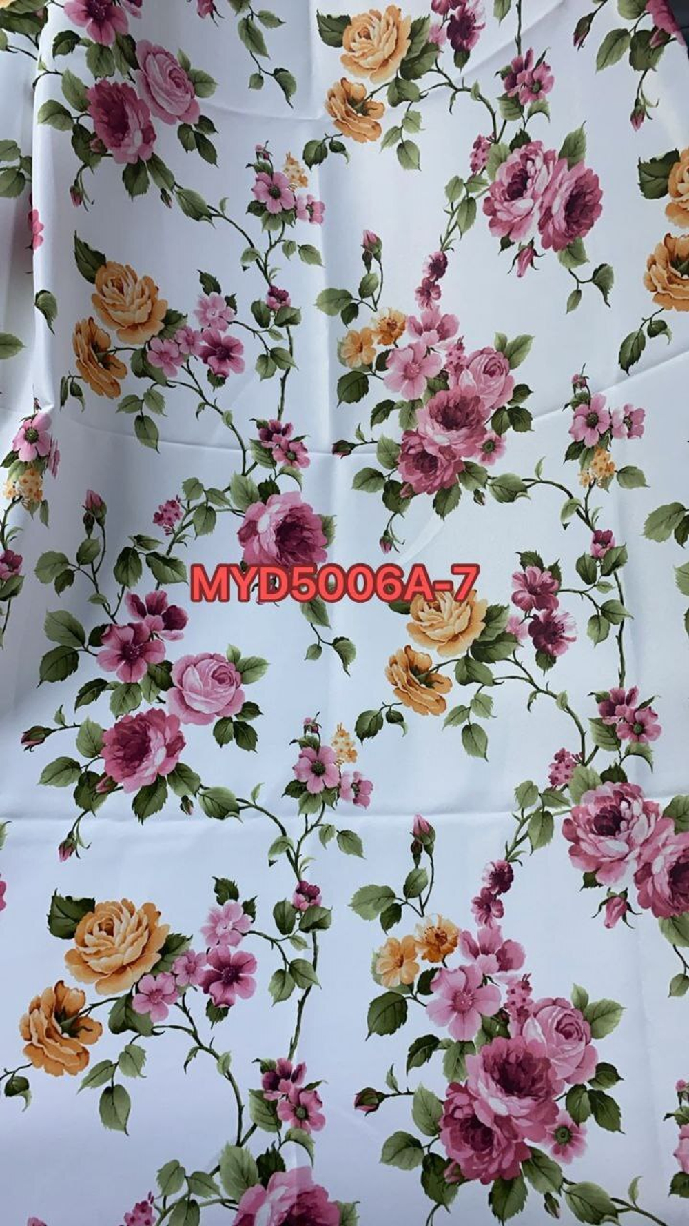 Портьерная ткань blackout атлас с цветами арт MYD5006A col 7 (высота 280 см, Турция)
