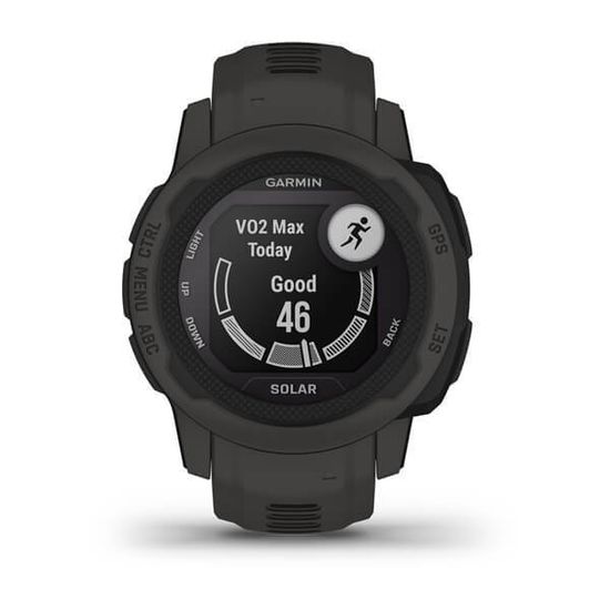 Спортивные прочные часы Garmin Instinct 2S, Solar, Graphite, 010-02564-00