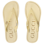 GUCCI Flip Flops Women"s Yellow