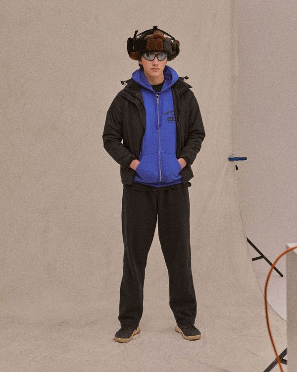 Шапка-ушанка Fuzzz Patchwork Flaps Темно-Коричневая - фото 7