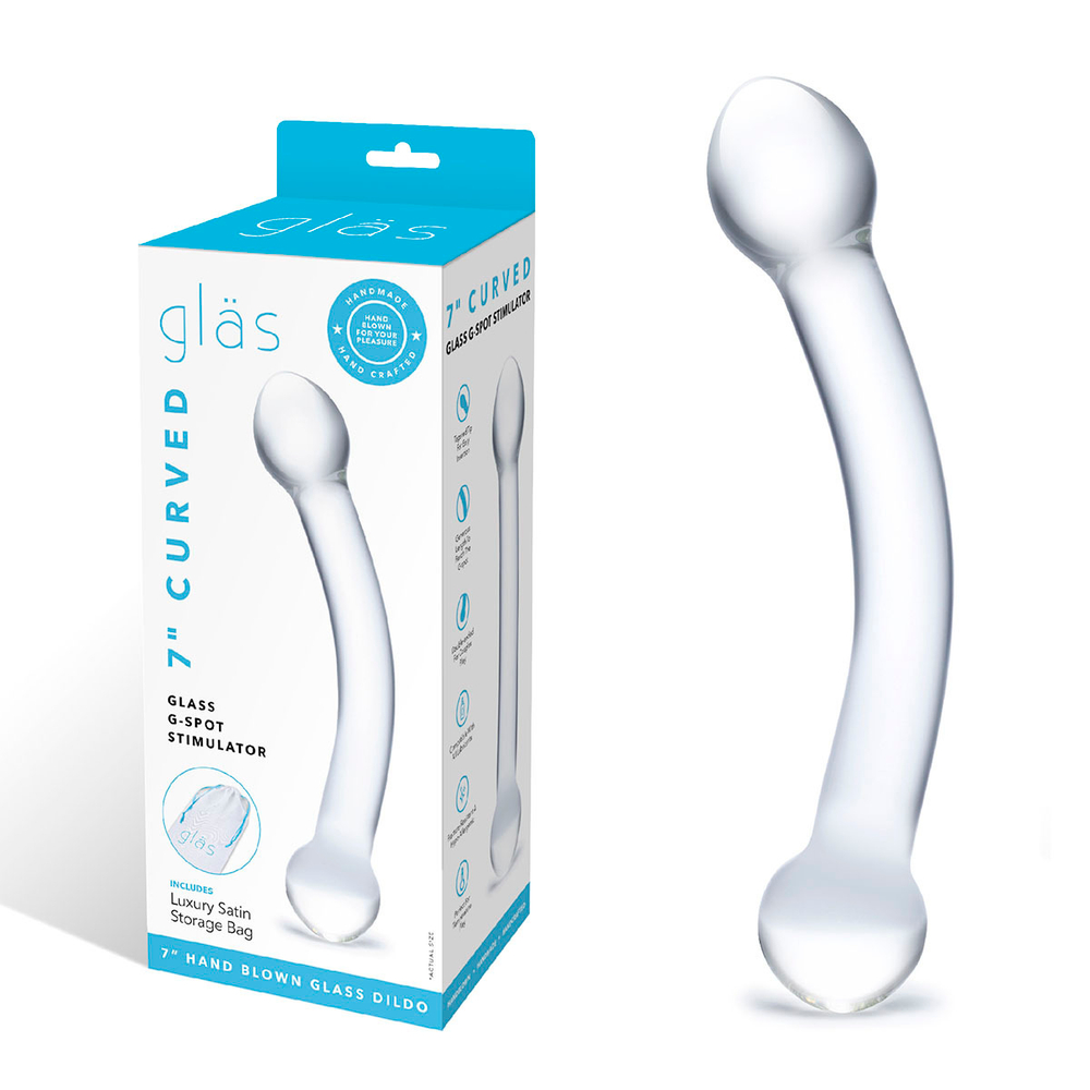 Прозрачный фаллос для точки G Curved G-Spot Stimulator