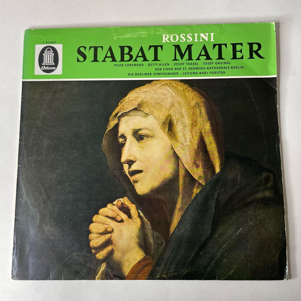 Винтажная виниловая пластинка LP Rossini Россини, Стабат Матер Stabat Mater (Германия 1974)