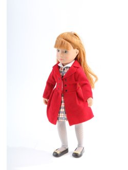 Кукла Kruselings Хлоя в красном пальто 23см (0126876)