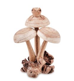 Decor and Gift 45-032 Статуэтка «Лягушонок на грибах» 18 см