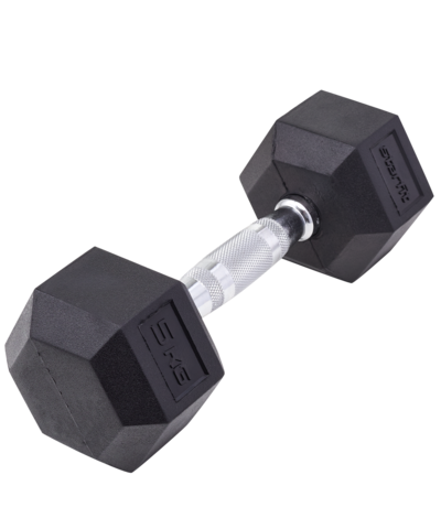Гантель гексагональная DB-301 5 кг, обрезиненная, черный