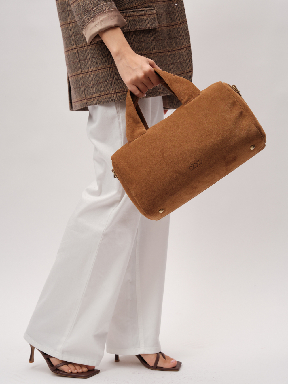 Замшевая сумка DBR 31378 светло-коричневый