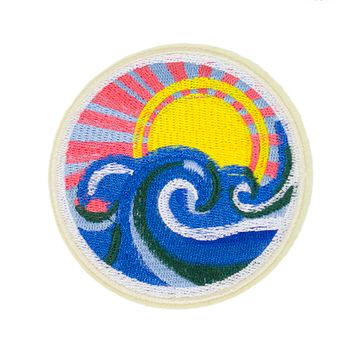 Нашивка на рюкзак и на одежду. Waves