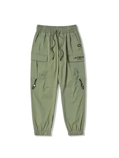 Брюки-джоггеры в стиле карго с молниями на карманах