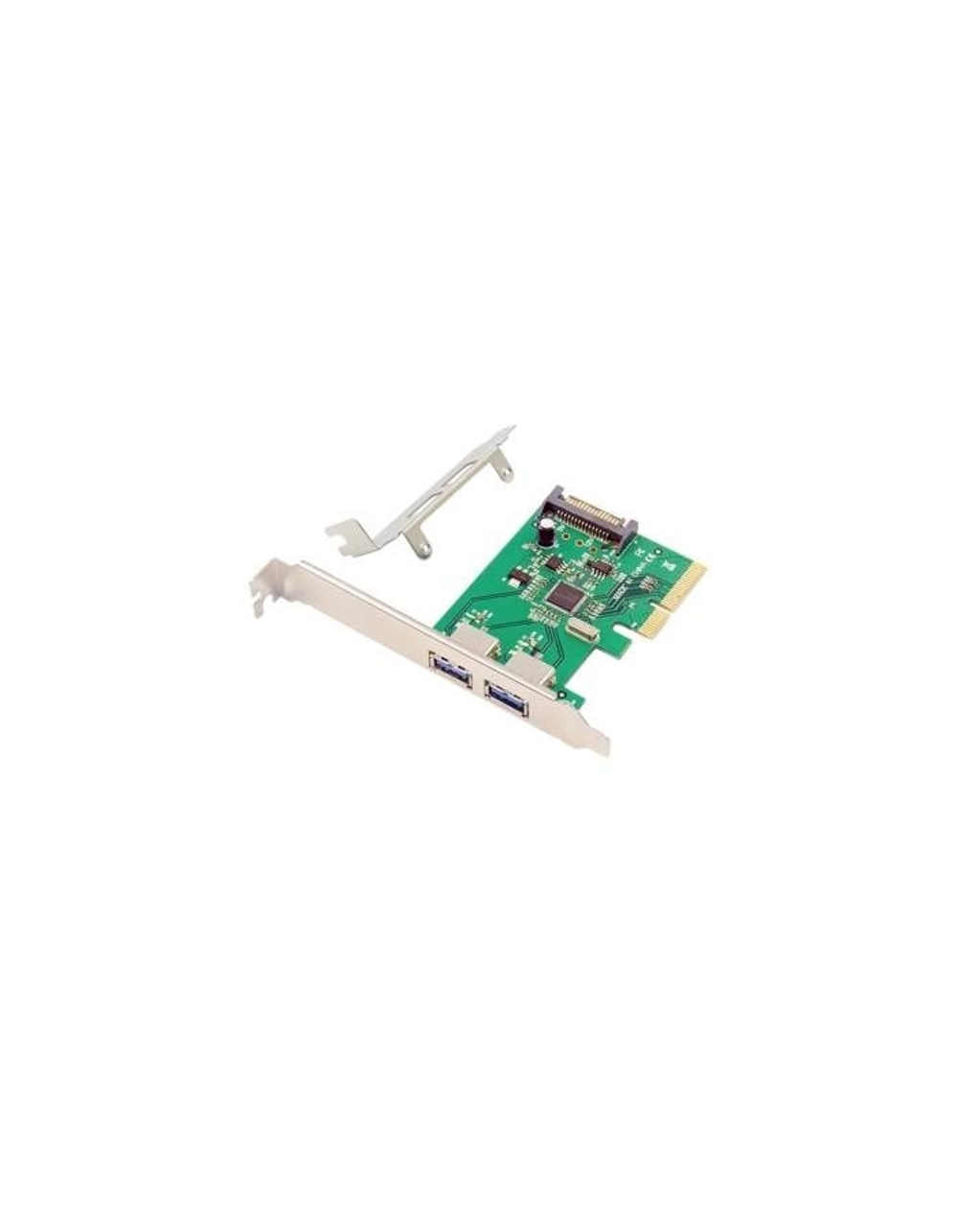 ORIENT AM-31U2PE-2A, Контроллер PCI-Ex4 v3.0, USB 3.2 Gen2 2-port ext Type-A, ASM1142 chipset, разъем доп.питания, в комплекте LP планка крепления (30046)