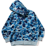 A Bathing Ape Abc Camo Rayon Relaxed Fit Shark Full Zip Худи синий