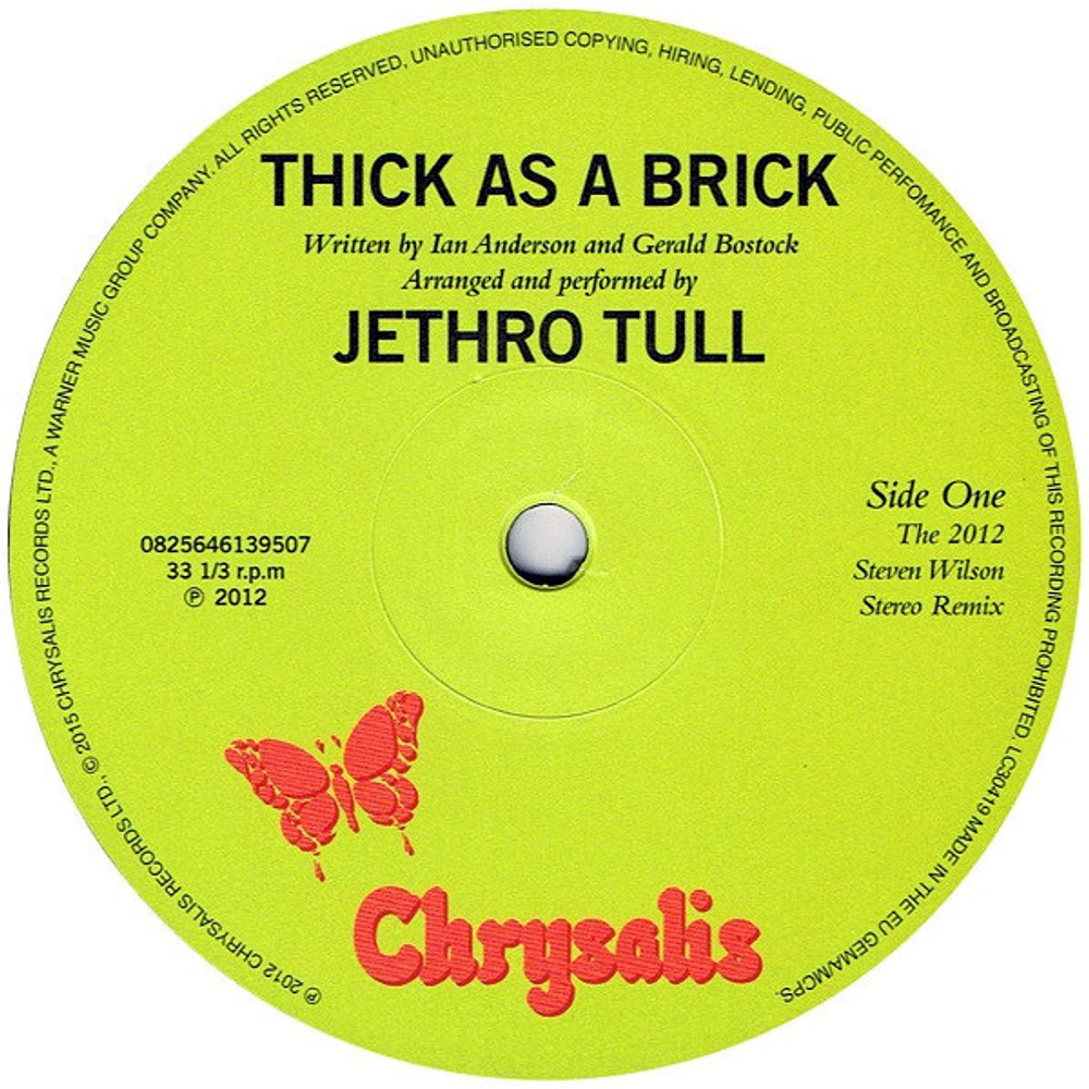 Jethro Tull / Thick As A Brick (LP)