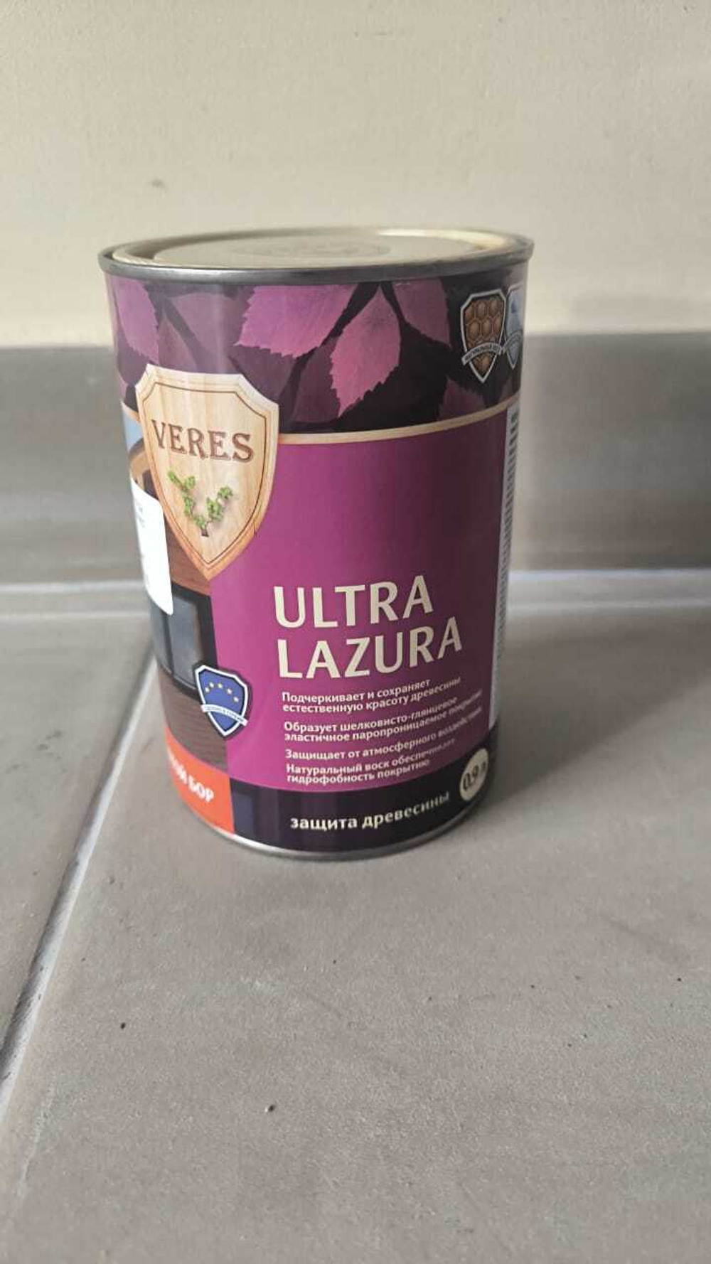 Пропитка Верес Ultra Lazura №17 ЗОЛОТОЙ БОР 0,9 Л "VERES"