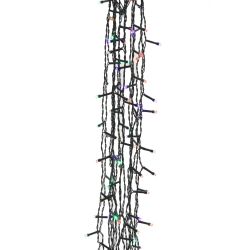 GAEM Электрогирлянда "Бахрома", L500 W0,5 H50 см (160 разноцв LED, 5W, 8 реж свеч, IP20)