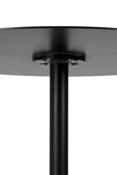 Обеденный стол Ontip Ø70 см, черный металл