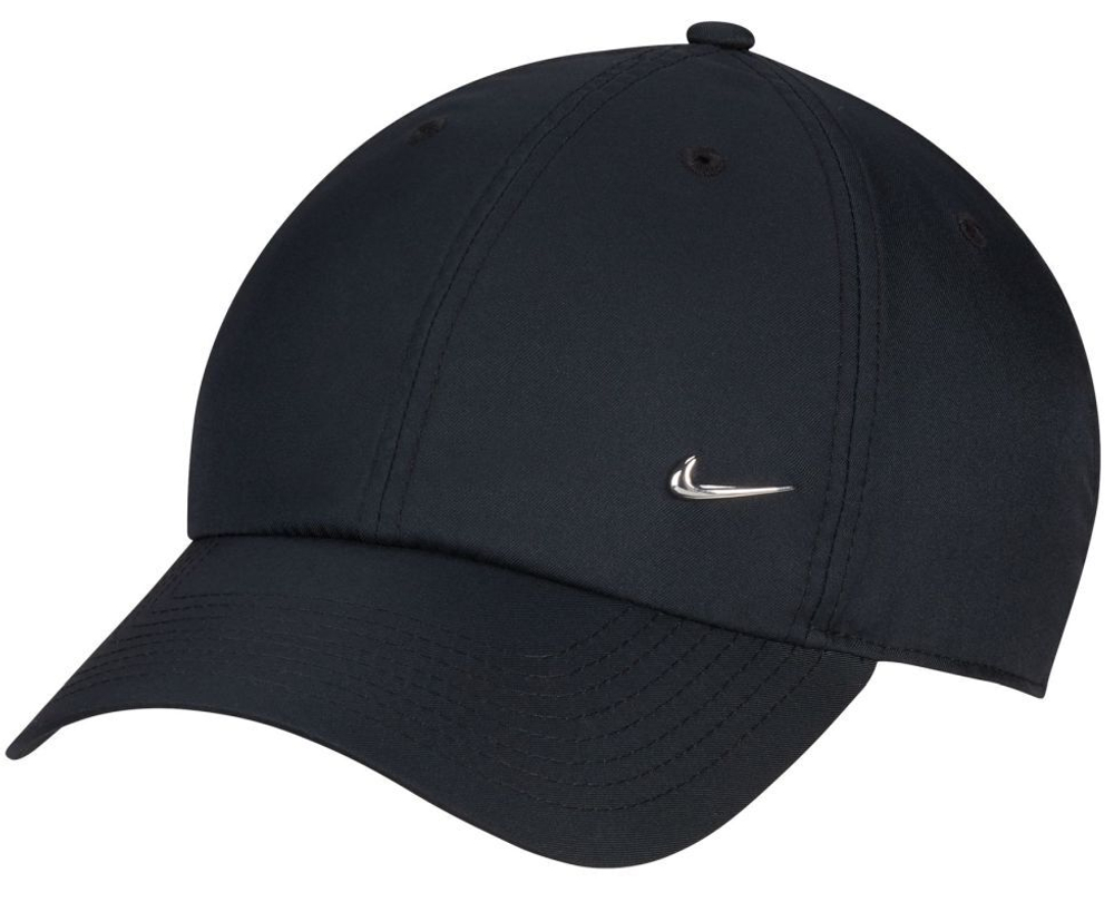 Теннисная кепка Nike Dri-Fit Club Unstructured Metal Swoosh Cap - Black