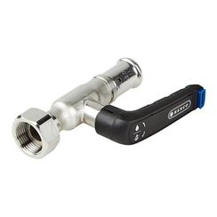 Кран шаровой HENCO из нерж. стали с ручкой, пресс-накидная гайка, 20x3/4