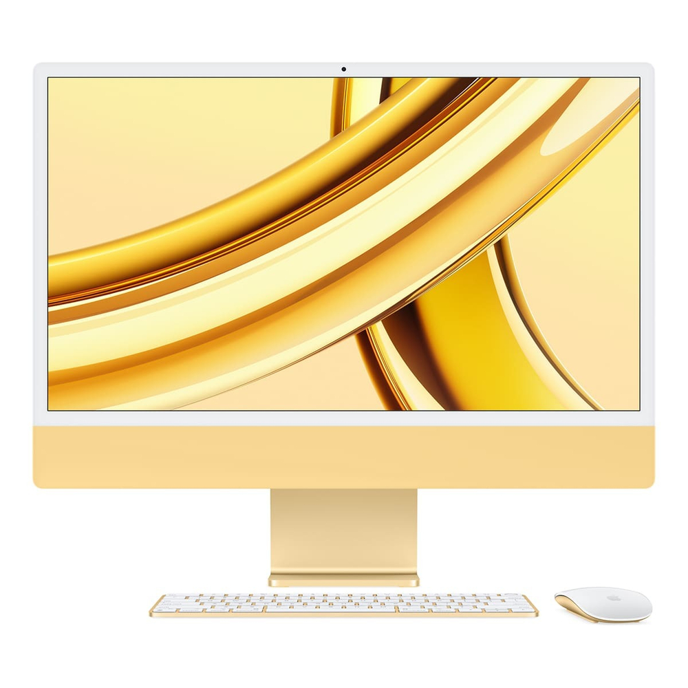 Apple iMac 24" (M3, 8C CPU, 10C GPU, 2023) Retina 4,5K, 8Gb, 512Gb SSD (MQRM3) Yellow, желтый