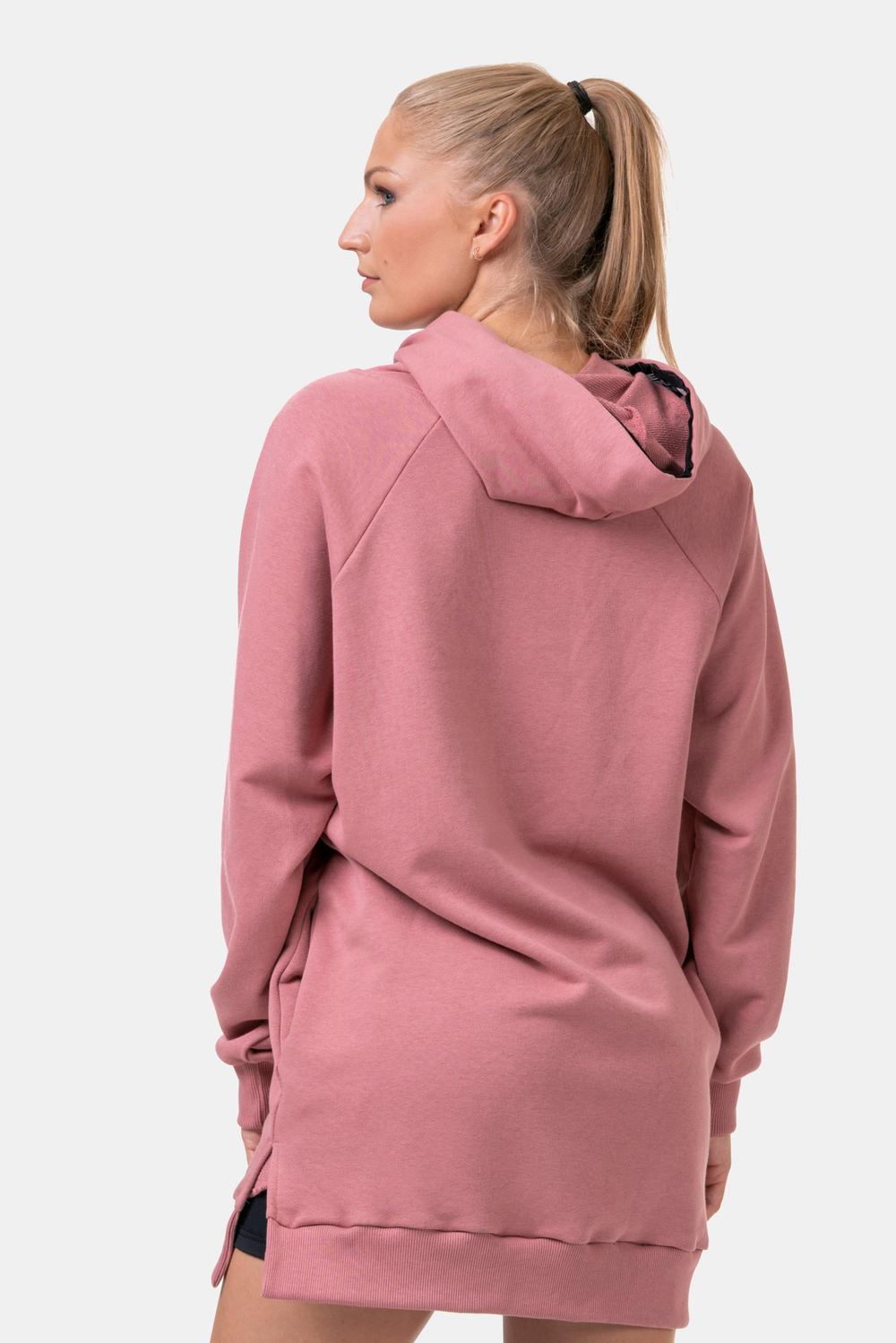 Толстовка женская Everyday HERO Long Sweatshirt with a hoodie 580 Розовая