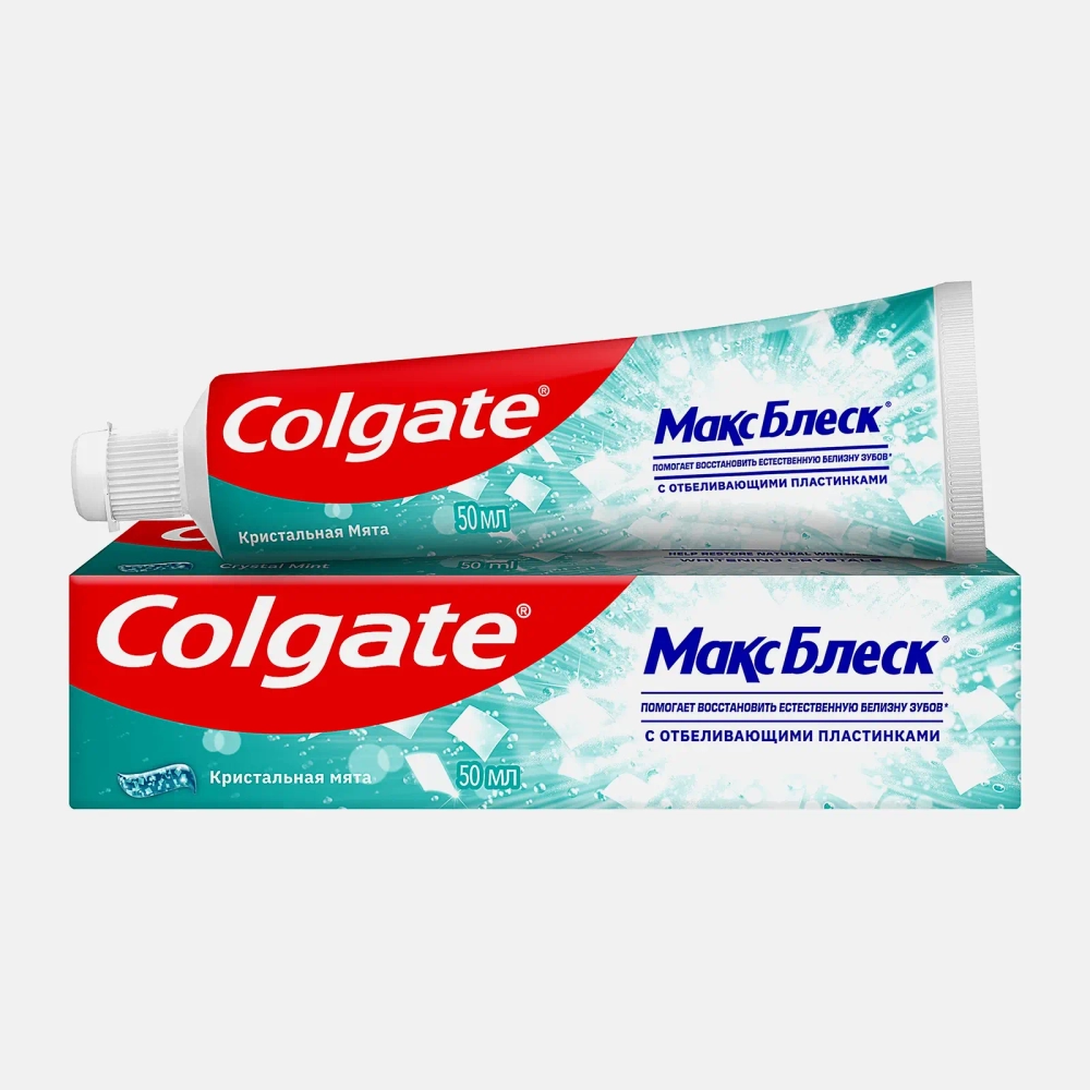 Зубная паста Colgate Max White Crystal Mint 50мл
