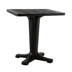 Стол Прованс квадратный 70см 1 ножка шоколадный 700х700х720мм