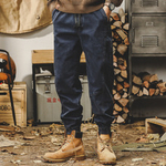 Модные мужские повседневные рабочие брюки c резинкой внизу