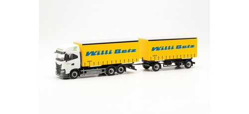 Грузовик  Iveco S-Way LNG со сменной шторой, прицеп, «Willi Betz»