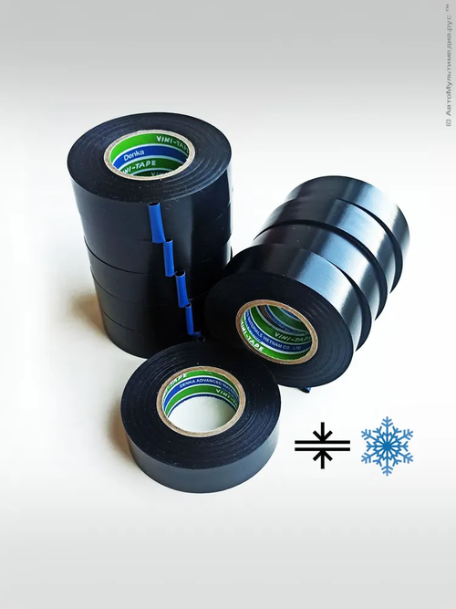 ПВХ изолента Denka Vini-Tape * 10шт по 25метров * 19мм, применяется на японских автомобилях