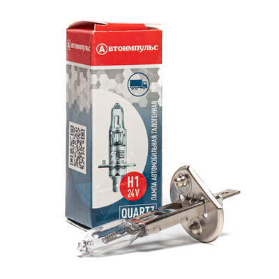 Автолампа галогенная H1, 24 В, 100 Вт, P14.5S
