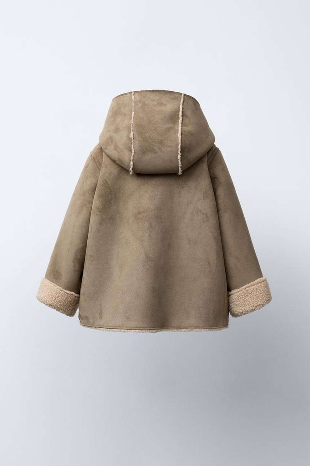 ZARA ДУБЛЕНКА, СВЕТЛЫЙ ХАКИ