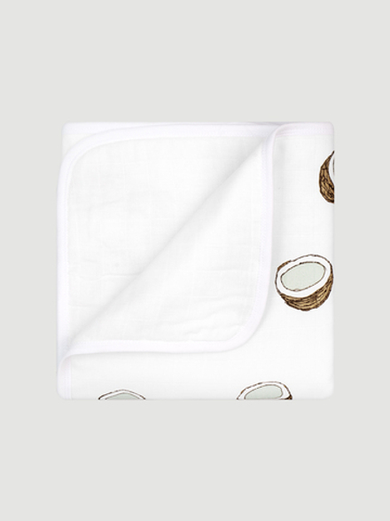 Муслиновое утеплённое одеяло Mjölk Кокосы