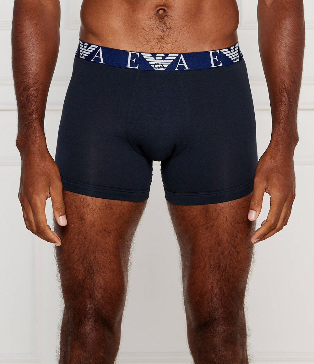 Трусики-боксеры 3шт. Emporio Armani - темно-синий(111473 4F715)