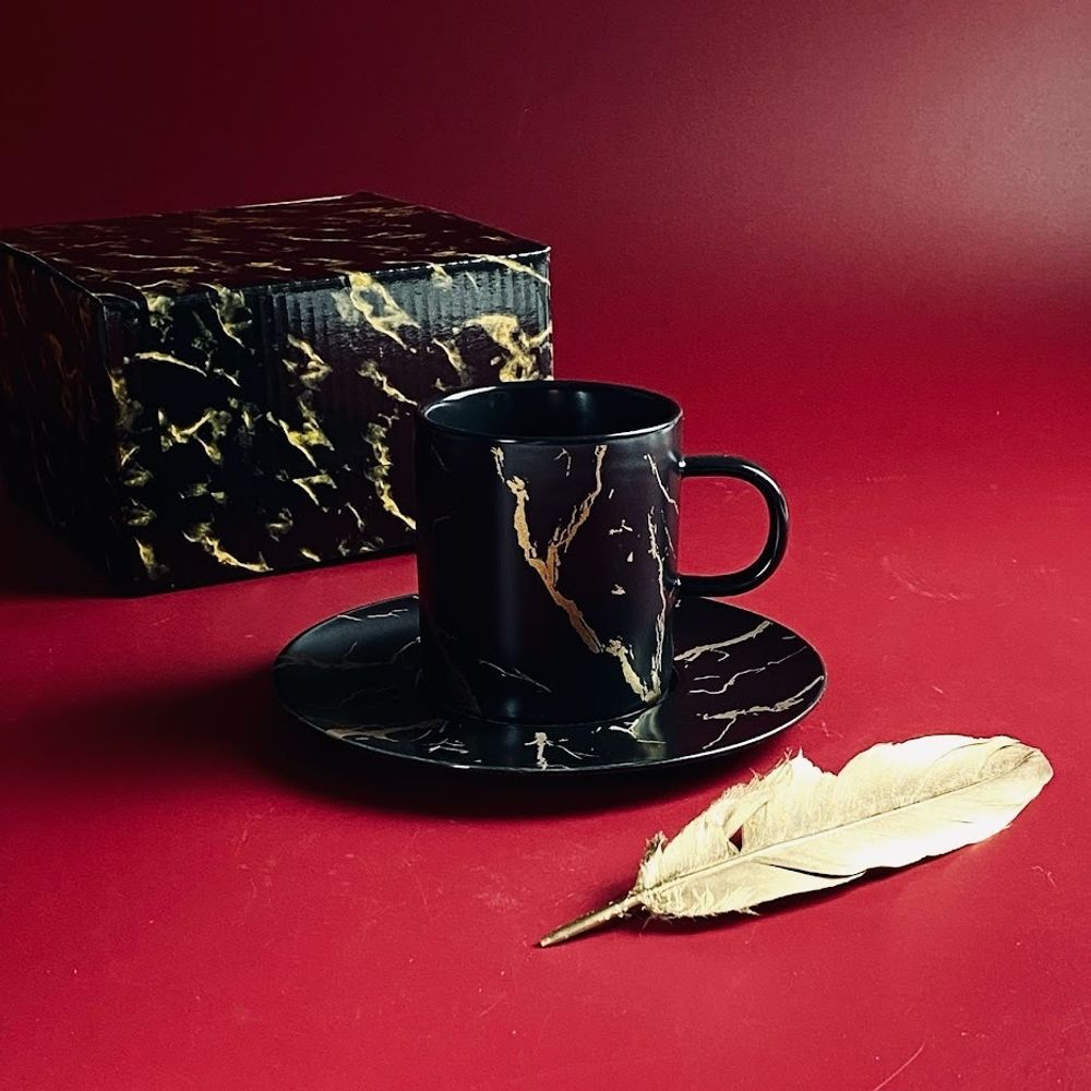 Lenardi 133-428 Чашка 200мл с блюдцем в под.уп.(х48)Фарфор