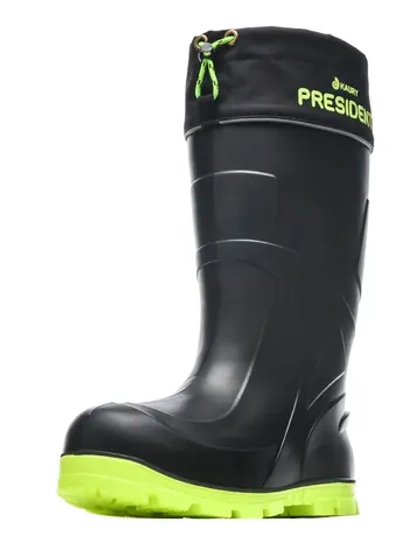 Сапоги мужские из ЭВА Kaury "President" -65С с шипами, 5-слойный гипоаллергенный вкладыш (Черно-зеленый)