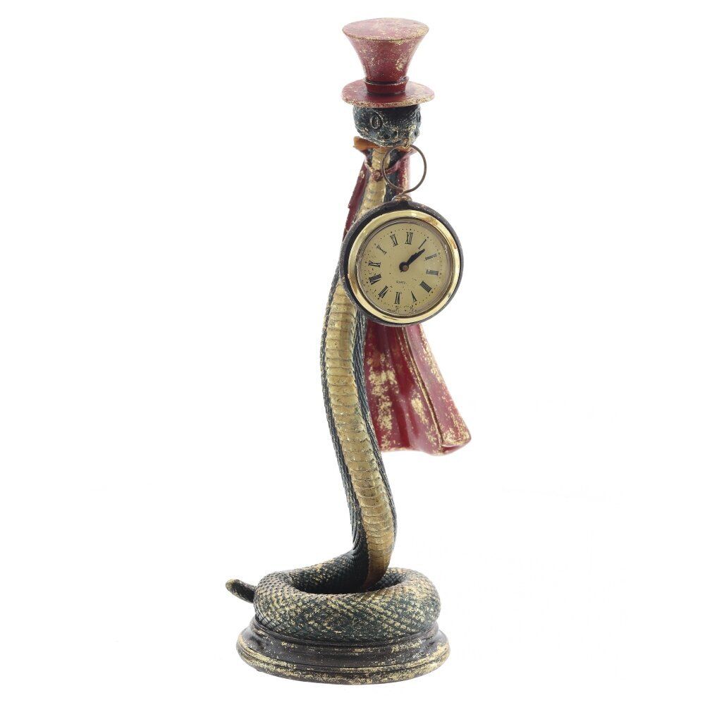 GAEM Фигурка декоративная с часами"Змея" (LR44х1 н/п), L12 W14 H35 см