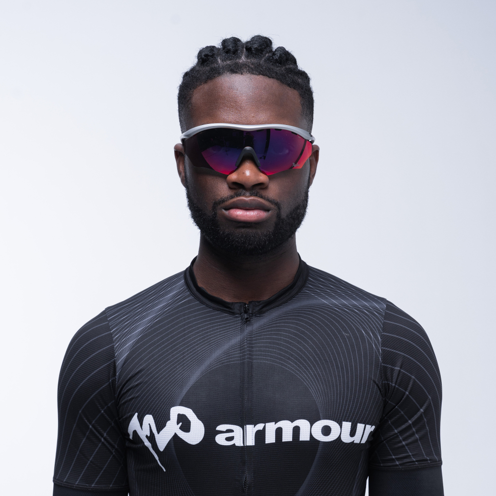 Спортивные очки 720armour RiderB7 / Matte Silver / Red Lens