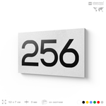 Номер на дверь 256, табличка на дверь для офиса, квартиры, кабинета, аудитории, склада, белая 120х70 мм, Айдентика Технолоджи
