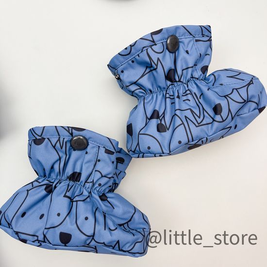 Комбинезон зимний "Найди кошку" светлый индиго