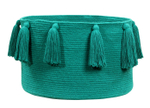 Корзина Lorena Canals Tassels Emerald (30 x Ø45 см)