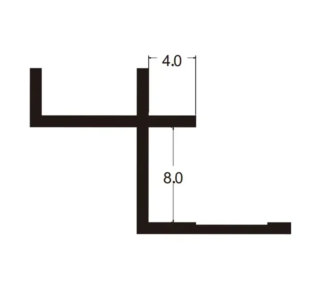 Угловой внутренний профиль 8402