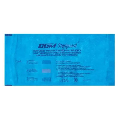 Пакет для стерилизации усиленный комбинированный самозаклеивающийся DGM 420x550 мм 100 шт